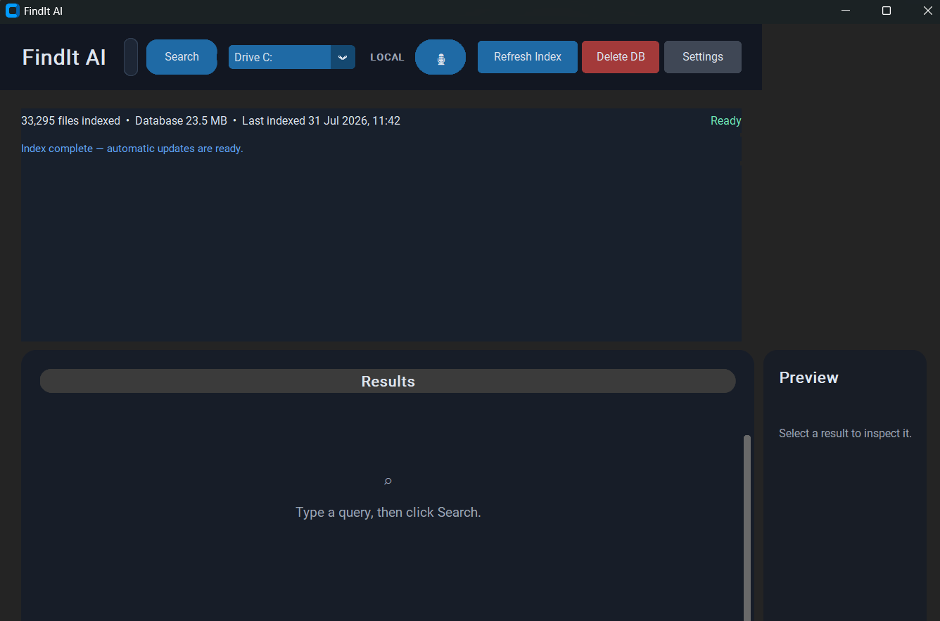 Find It AI interface mockup